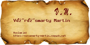 Vörösmarty Martin névjegykártya